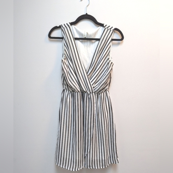 Anthropology Stripped Flowy Dress Pink Owl - Picture 1 of 3